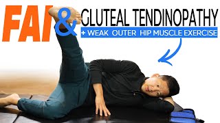 Gluteal tendinopathy and femoral acetabular impingement  hip exercises for pain relief [upl. by Depoliti]