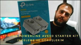 TpLink Powerline AV600 Starter Kit İnceleme ve Görüşlerim [upl. by Hebert678]