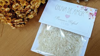 Como Fazer Chuva de Arroz para Casamento [upl. by Hilde881]