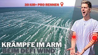 Krämpfe im Rennen am körperlichen Limit beim Windsurf Marathon  DEFI Wind 2023 [upl. by Ano]