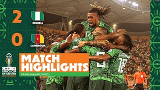 HIGHLIGHTS  Nigeria 🆚 Cameroon  TotalEnergiesAFCON2023  Round of 16 [upl. by Suolekcin]