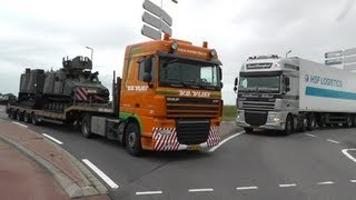 Trucks only military transport railroad crossing Hoek van Holland NL 20 SEP 2013 part 2 of 10 [upl. by Winfred275]