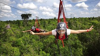 Adventure tour at Selvatica in Play Del Carmen Mexico [upl. by Owiat174]