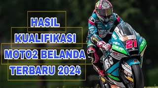 HASIL KUALIFIKASI MOTO2 BELANDA MARIO AJI DI POSISI KE 25 [upl. by Algar756]