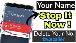 How to delete number from true caller app in Hindi [upl. by Desi798]