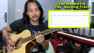 Tutorial Intro Gitar Tafsir Mistik  The Panturas  Tab  Backing Track [upl. by Inahet729]