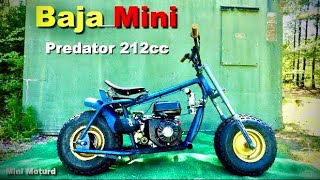 Baja Mini Bike Top speed predator212cc [upl. by Iphigenia]