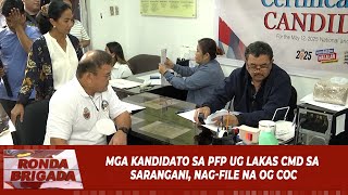 Mga kandidato sa PFP ug lakas CMD sa Sarangani nagfile na og COC [upl. by Amias338]