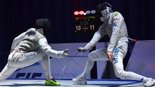 Olympic Semi Rematch  Garozzo v Safin  Mens Foil Fencing  2017 European Championships FINAL [upl. by Broddie]