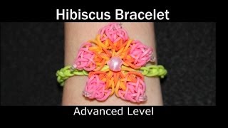 Rainbow Loom® Hibiscus Bracelet [upl. by Airamalegna205]