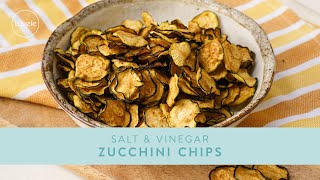 Healthy Salt and Vinegar ZUCCHINI CHIPS in a dehydrator [upl. by Vidovic]