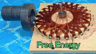 how to make free energy generator by copper winding and magnets diy self running free energy project [upl. by Zucker]