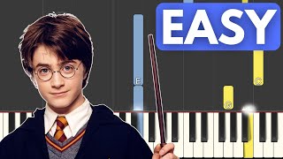 Harry Potter  Hedwigs Theme  Piano Tutorial Easy Version [upl. by Essej]