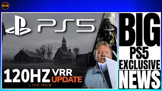 PLAYSTATION 5  PS5   NEW WEIRD PS5 UPDATE LIVE NOW  120HZ VRR GAME UPDATE  NAUGHTY DOG CONFIR… [upl. by Ajnat]