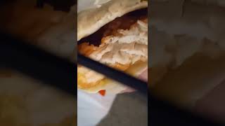 Honey mustard chicken wrap from burger king food [upl. by Evan163]