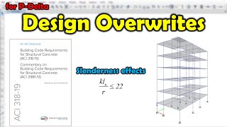 Design Overwrites of Considering Slenderness effect [upl. by Scoles]