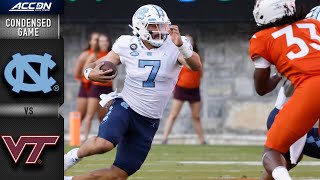 North Carolina vs Virginia Tech Condensed Game  2021 ACC Football [upl. by Sherburne]