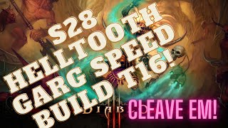 Diablo 3 season 28 Witch Doctor Helltooth Gargantuan Speed Build Guide t16 [upl. by Ainatnas]