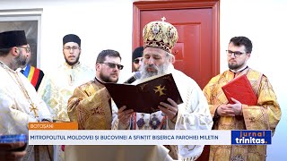 Mitropolitul Moldovei și Bucovinei a sfințit Biserica Parohiei Miletin [upl. by Alilak]