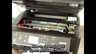 How to clean clogged Epson print head nozzles [upl. by Mano]