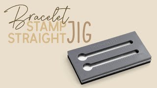 How To Metal Stamp With A Stamp Straight Jig Easy Bracelet Making Tutorial [upl. by Gayle330]