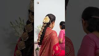 Coorg Kodava wedding glimpse bridal makeover by parvathikelmaneartistry weddinghairstylist [upl. by Burrill149]