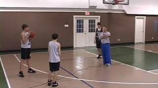 Youth Basketball Rebounding Outlet Pass [upl. by Noella]