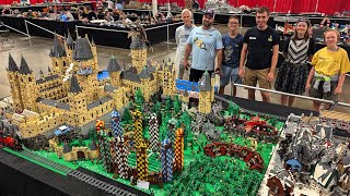 Huge LEGO Harry Potter Wizarding World with 250000 Pieces 2024 Update [upl. by Nueoht]