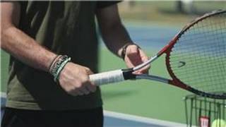 Tennis Tips  How to Hold a Tennis Racket for a Backhand Grip [upl. by Nediarb828]