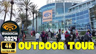 WonderCon 2024 Cosplay Vibes at Anaheim Convention Center  Palms and People in 4K 🌴🎭 Outdoor Tour [upl. by Aneral]