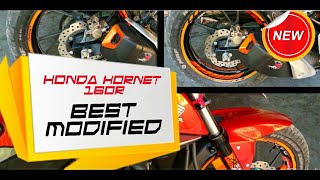 Honda Hornet 160r Best Modification  Best Modified Rim design for Bike  Hornet 160r Stickering [upl. by Ynattib]