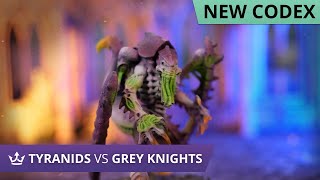 Tyranids vs Grey Knights  NEW CODEX  Warhammer 40k 9th Edition Battle Report [upl. by Eilyak]