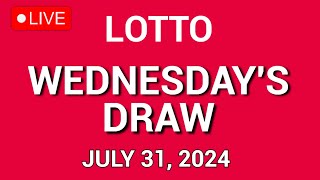 Lotto draw Live Results from Wednesday 31 July 2024  lotto live draw [upl. by Aynik]