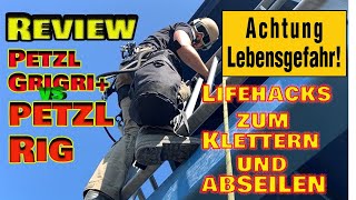 Abseilseilgeräte  Review Petzl GriGri amp Petzl RIG [upl. by Edrahs824]