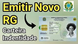 Emitir Novo RG Carteira de Identidade CIN [upl. by Lleuqar]