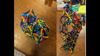 Magnetic structure double helix building  SATISFYING [upl. by Aihseym517]