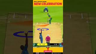 New wicket Celebration 🔥 Real Cricket Swipe Shorys [upl. by Grantham]