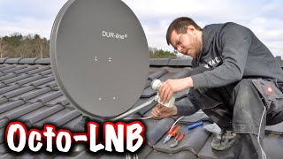 LNB an Satellitenschüssel anschließen ElektroM [upl. by Ddal]