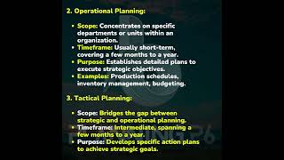 TYPES OF PLANNING IN MANAGEMENT  MASTERING MANAGEMENT PLANNING  KEY STRATEGIES AND TECHNIQUES [upl. by Ortrud510]