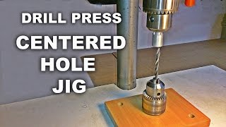 Drill Press Centering Jig For Round Objects [upl. by Chicky]