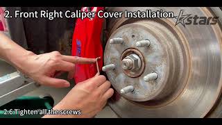 Kairstars Tesla Model S X Caliper Cover Installation [upl. by Adnolaj]