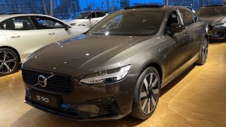 Volvo S90 T8 455PK AWD Long Range Ultimate Dark  Platinum Grey Pearl [upl. by Elon]