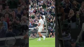 Novak playing his own tune 🎻 Wimbledon Shorts Tennis [upl. by Naasah]