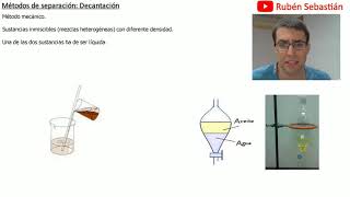 Método de separación Decantación [upl. by Sirtaeb]