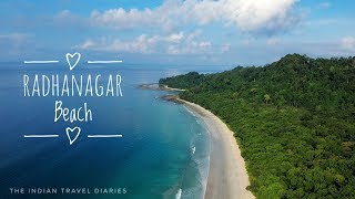 Radhanagar Beach  Havelock Island  Drone eye views  Amazing Andaman [upl. by Muriel]