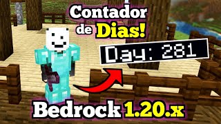 🟡 Contador de Dias Para Minecraft PE 120x  Minecraft BEDROCK  Android y Windows [upl. by Yltsew]