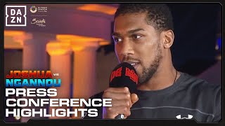 Anthony Joshua vs Francis Ngannou Press Conference Highlights [upl. by Yeslrahc796]