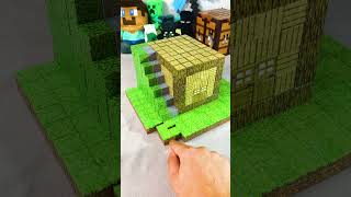 🧲 starter house with MAGNETIC Minecraft BLOCKS Part 1 🧲 [upl. by Heyer]