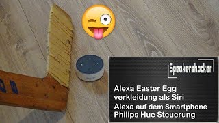 Amazon Echo Dot Alexa Easter Egg Review neue Funktionen Siri Kostüm [upl. by Anerev649]