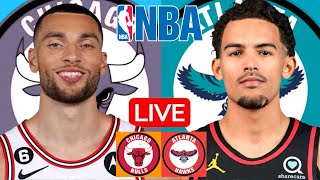 LIVE CHICAGO BULLS vs ATLANTA HAWKS  NBA  PLAY BY PLAY  SCOREBOARD [upl. by Elleinnad]